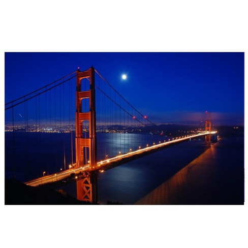 Golden Gate Bridge At Night 1 Landscape Print cheapest 12x18 16x24 20x30 24x36 30x40