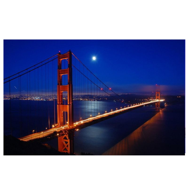 Northlight LED Lighted San Francisco Golden Gate Bridge Canvas Wall Art 15.75" x 23.5", 1 of 3