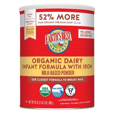 Earth's Best Organic Infant Formula 