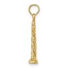 Black Bow Jewelry 14k Yellow Gold 3D Cape Hatteras Lighthouse Pendant - 2 of 4