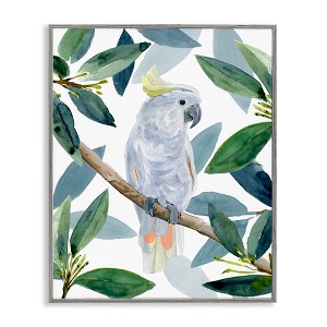 Stupell Industries Tropical Cockatoo & Greenery Framed Giclee Art - 1 of 4