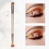 Unique Bargains Double-ended Makeup Brushes and Sets Champagne 2 Pcs - 4 of 4