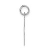 Black Bow Jewelry 14k White Gold, Ella Collection, LG Fancy Script Initial Pendant A-W - 2 of 4