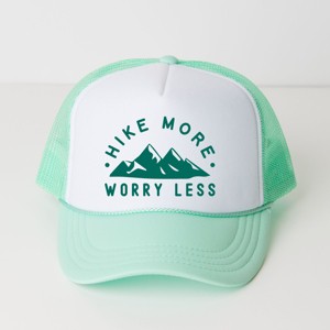 The Juniper Shop Hike More Worry Less Mountain Youth Foam Trucker Hat - 1 of 1