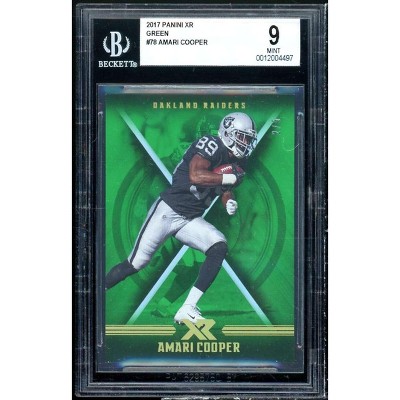 Amari Cooper Rookie Card 2017 Panini XR Green #78 (Ser # 2/5) BGS 9