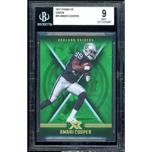 Amari Cooper Rookie Card 2017 Panini XR Green #78 (Ser # 2/5) BGS 9 - 1 of 2