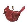 Transpac Resin Bright Cardinal Ornament Set of 3 for Christmas Tree Decor - Festive Holiday Decorations - 4 of 4