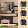 Vanity Desk w/ Mirror and Lights Farmhouse Makeup Vanity Desk Dressing Table - 4 of 4