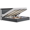 Full Bed Frame with Lift Up Storage Bed,Upholstered Velvet Bed Frame with Storage Headboard,Metal Platform Bed,No Box Spring Needed,Wooden Slats - 2 of 4