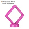 Unique Bargains 3D Floating Waterproof Coin Display Cases with Stand Base 8 Pcs - 3 of 4