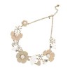 SOHI Women's Sand Beige Party Stone Statement Necklace - 2 of 4