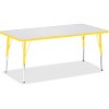 Jonti-Craft Berries Elementary Height Color Edge Rectangle Table (30 x 60) in Yellow - 2 of 2