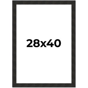 PosterPalooza | Contemporary Black Picture Frame - UV Acrylic, Foam Board Backing, Hanging Hardware - 1 of 4