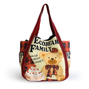 Slickblue Printed Cotton Canvas Tote with Magnetic Closure, Carry-All Bag, Multiple Design Options - 1 of 4
