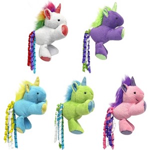 Multipet Unicorn with Catnip Cat Toy - Assorted Color 3"- One Toy - 1 of 2