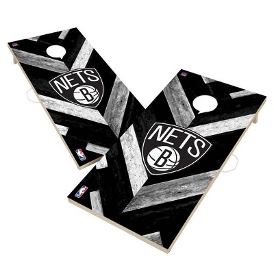 NBA Brooklyn Nets 2'x4' Solid Wood Cornhole Board