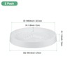 Unique Bargains Plastic Indoor Outdoor Durable Plant Saucer 2 Pcs - 2 of 4
