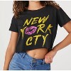 Women's New York City Lips Cropped Tee - PRINCE PETER - 2 of 3