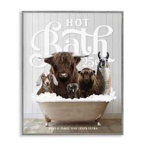 Stupell Industries Farm Animals in Bath, 11" x 14" - 1 of 4