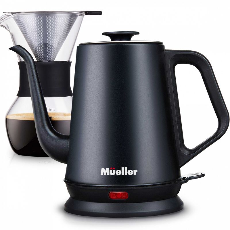 Mueller Electric Gooseneck Kettle with Pour Over Drip, Coffee Maker & Serving Set, 1 of 7