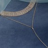 SOHI Women's Crystal Silver The Bijou Multi-Layer Necklace - 3 of 4
