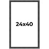 PosterPalooza | Refined Black Picture Frame - UV Acrylic, Foam Board Backing, Hanging Hardware - 2 of 4