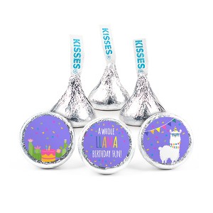 324ct Llama Kid's Birthday Party Favors Stickers for Hershey's Kisses Party Supplies - DIY - Candy Not Included - By Just Candy - 1 of 2