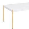 Acme Furniture Otrac Coffee Table White/Gold Finish - 3 of 4