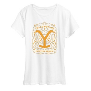 Women's - Yellowstone - Yellowstone Flourish Design Short Sleeve Graphic T-Shirt - 1 of 4