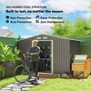 9' x 6' Outdoor Storage Shed, Garden Tool House with Foundation Kit, 4 Vents and 2 Easy Sliding Doors for Backyard, Patio, Garage, Lawn - 4 of 4