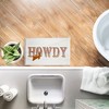 Stupell Industries Howdy with Pink Bandana Printed Plush Bathroom Floor Mat, design by Kim Allen - 3 of 4