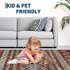 Washable Vintage Boho Striped Area Rug - Non-Slip Non-Shedding Stain Resistant Low Pile Soft Carpet for Living Room Bedroom Home Office - 4 of 4