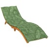 VidaXL Sun Lounger Cushion Leaf Pattern Oxford Fabric - 3 of 4