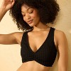 Women's Crochet Bralette Bikini Top - Shade & Shore™ Black - 3 of 3