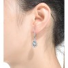 Guili Sterling Silver Pear Drop Earrings with CZ in Rhodium, Gold & Rose Gold Plating – Timeless Elegance and Radiant Shine for Any Occasion - 2 of 3