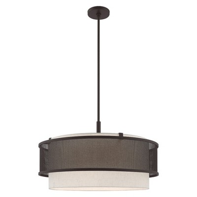 Livex Lighting Braddock 4 - Light Chandelier in  Bronze