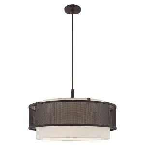 Livex Lighting Braddock 4 - Light Chandelier in  Bronze - 1 of 4