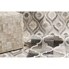 Hauteloom Paron Brown Gray Trellis Wool Carpet - 3 of 4