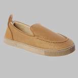 Isotoner Men's Emmett Microsuede & Canvas Closed Back Slippers
