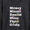 Women's - Disney - Character List Lightweight French Terry Slouchy - 2 of 4