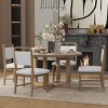 Dining Set Of 4 Chairs, Dining Sets 5 Piece, Dining Set Solid Wood, Dining Sets Round With Upholstered Chairs-Cuddlewood - 2 of 4