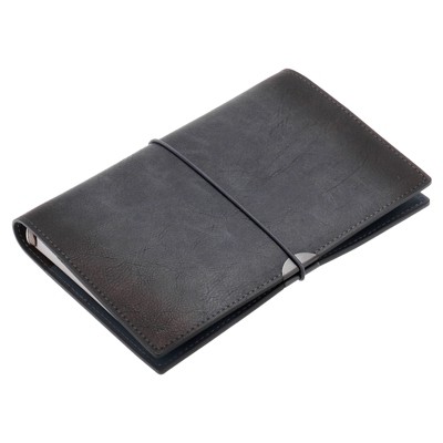 Unique Bargains PU Leather Refillable Magnetic Buckle Notebook