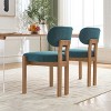 NicBex Rubberwood Dining Chairs Set of 2,Modern Upholstered Dining Room Chairs,Kitchen Chairs for Bedroom,Living Room,Meeting Room - 2 of 4