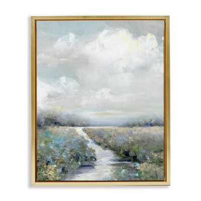 Stupell Industries Tranquil Flower Meadow Path, 17" x 21"