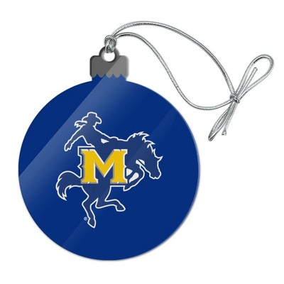 McNeese State University Primary Logo Acrylic Christmas Tree Holiday Ornament