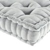1 Pc Stylish Cozy Square Chenille Floor Pillow Cushion, Tufted Face Scallope Edge Polyester Filled Ultra Soft Cushion for Relaxing Decor Style - 3 of 4