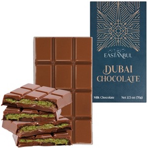 Eastanbul Dubai Chocolate Bar Pistachio, Mini Treat, Viral Candy, 2.5oz - 1 of 4