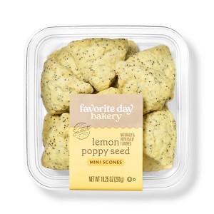 Mini Lemon Poppy Seed Scones - 12ct - Favorite Day™ - 1 of 3