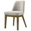 Coaster,Castlewood Upholstered Dining Side Chair Brown Oak (Set of 2) - 4 of 4