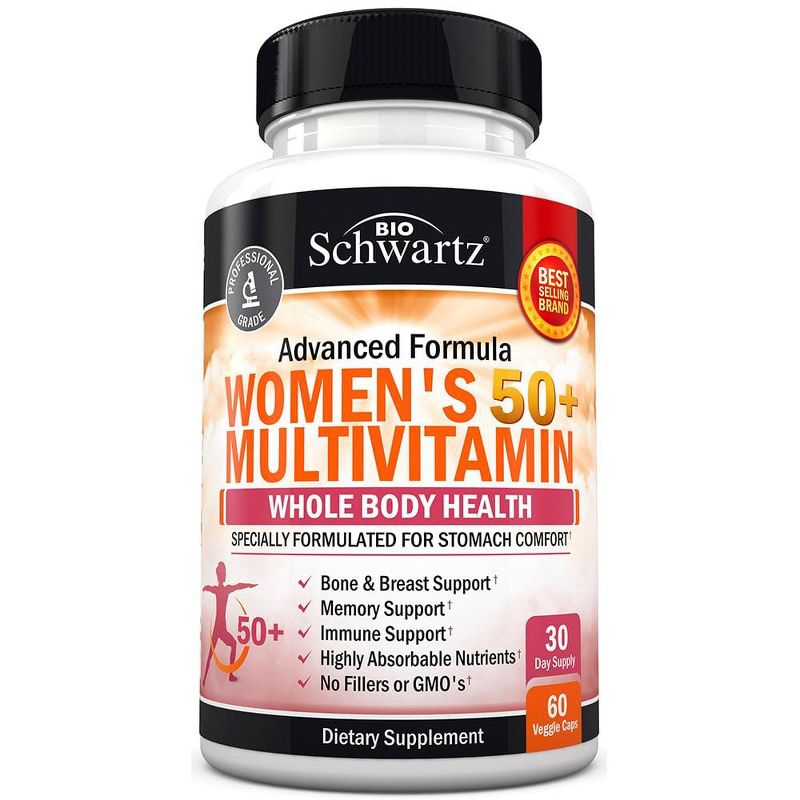 Women's 50+ Multivitamin Capsules, Bioschwartz, 60ct, 3 of 6